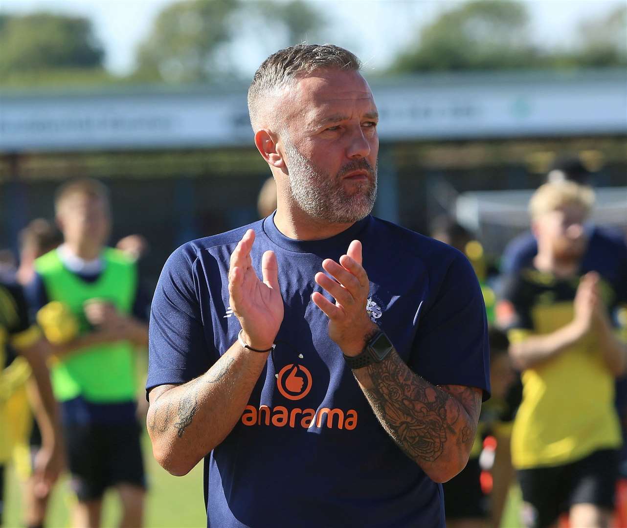 Tonbridge Angels manager Jay Saunders Picture: David Couldridge