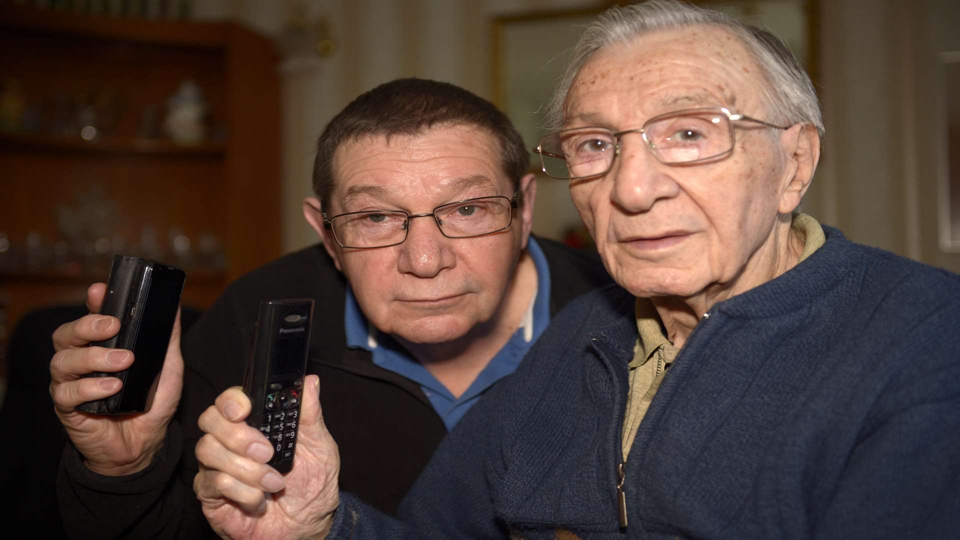 Colin Arnold with his father, Edward