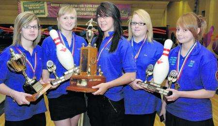 Lesley Waters, Hannah Frost, Chelsea Johnstone, Zoe Oldham and Katie Reeves