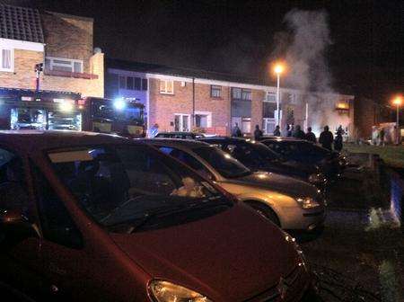 Fire in Northfleet. Picture: Nicole New