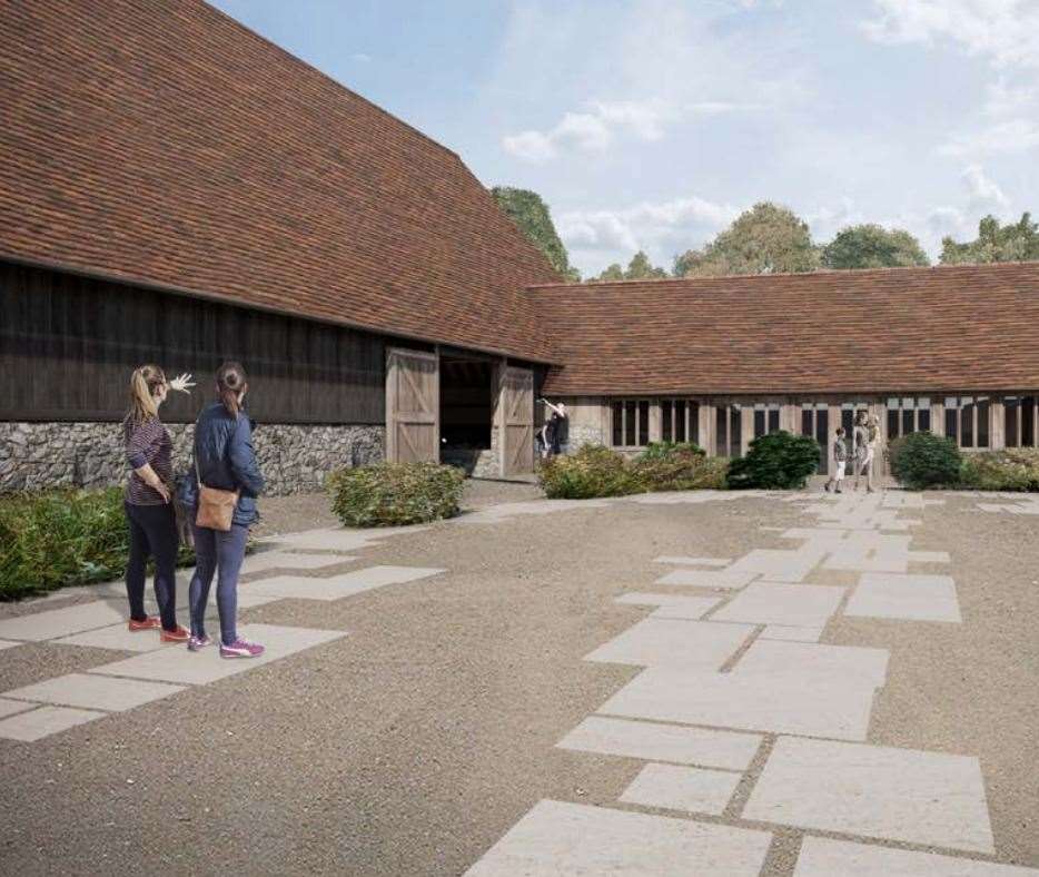 An impression of what the barn wedding venue could look like. Picture: Clague Architects