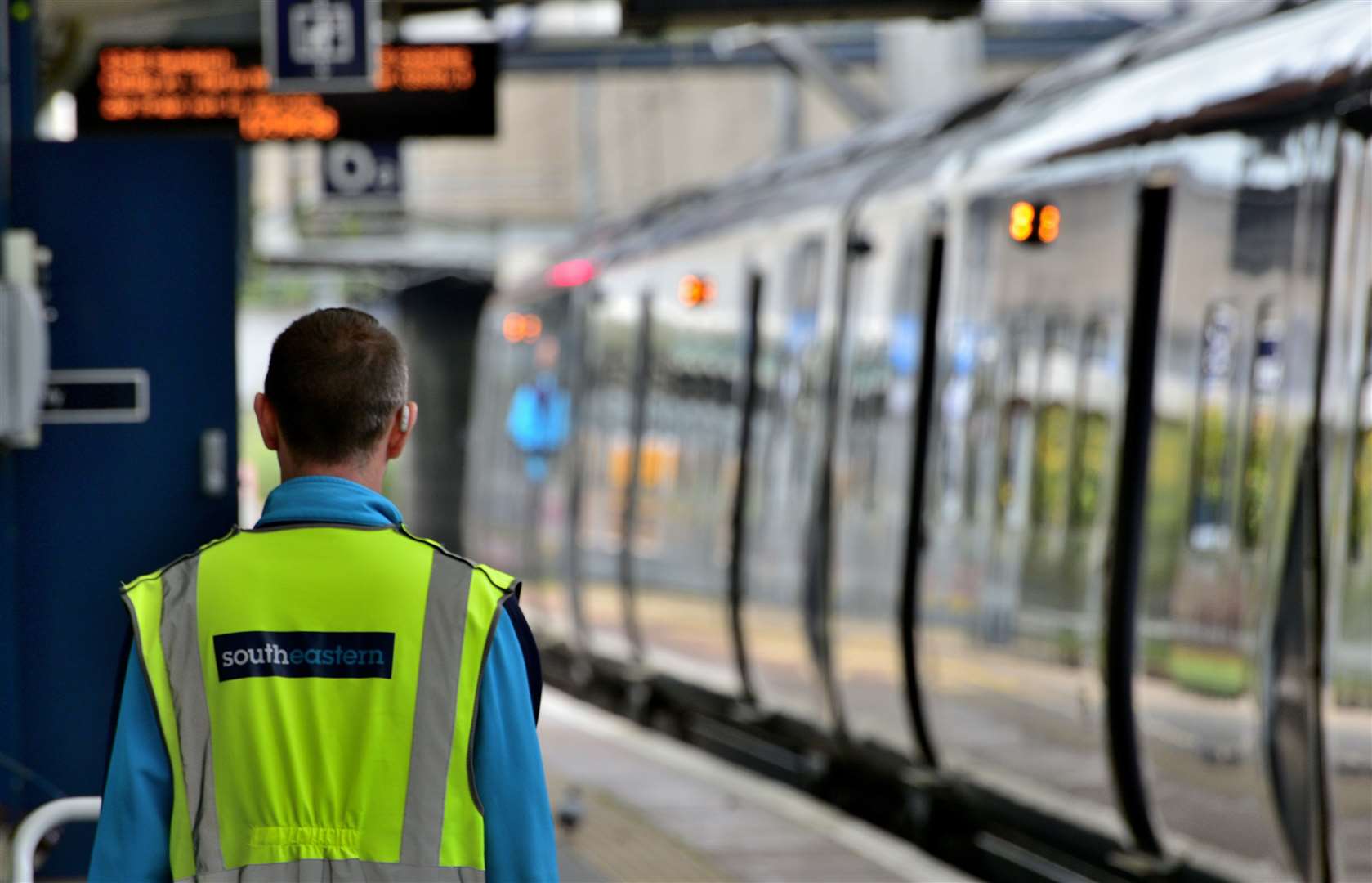 Work will hopefully prevent landslips spilling onto the track. Picture: Southeastern