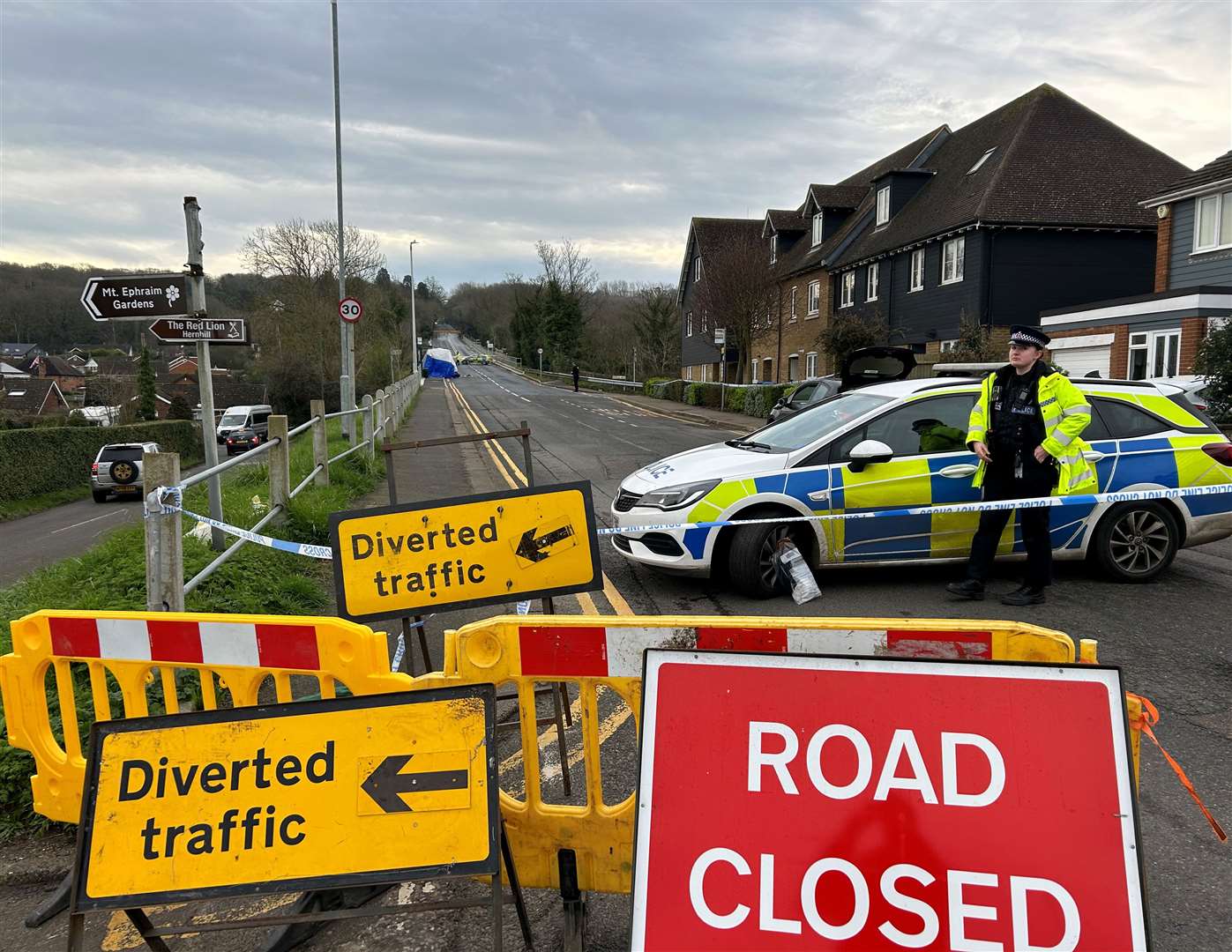 Police cordoned off the area after the fatal stabbing on March 13 this year