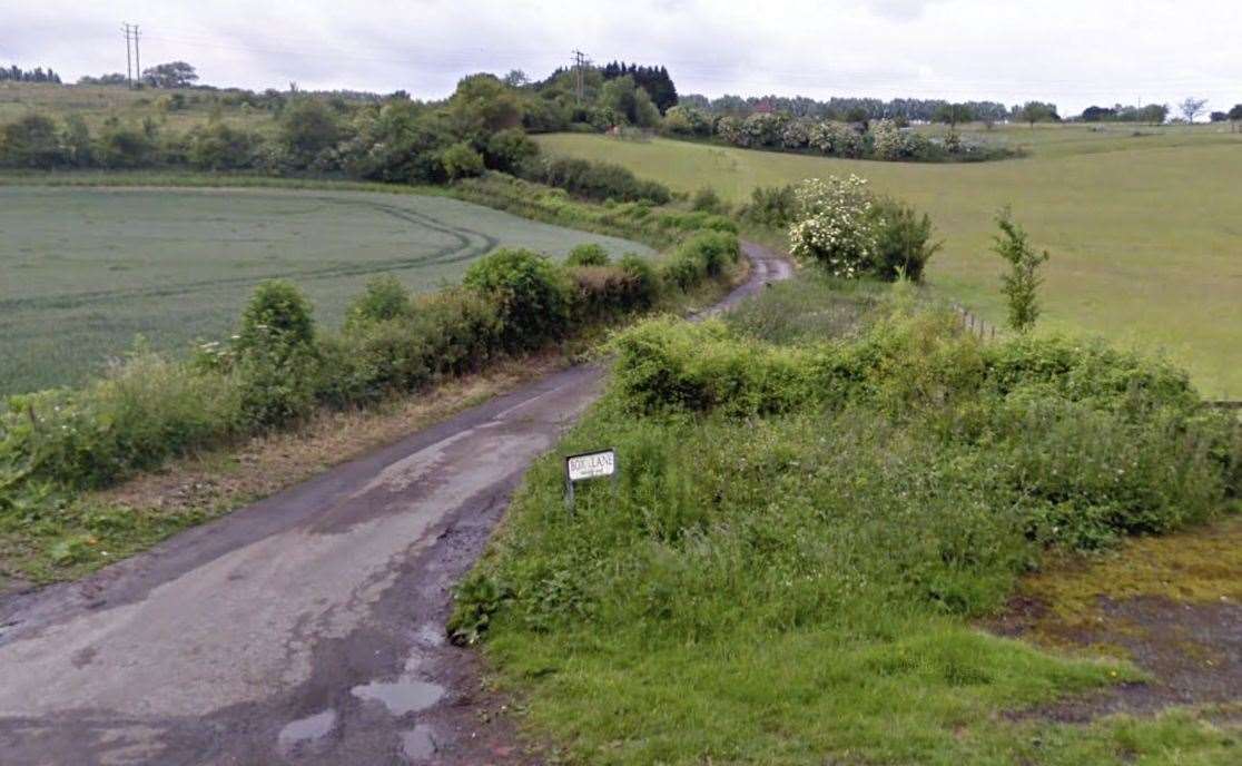 Box Lane in Faversham was closed in both directions. Picture: Google