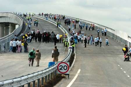 The walker gave participants the chance to raise money for charity. Picture: MIKE SMITH