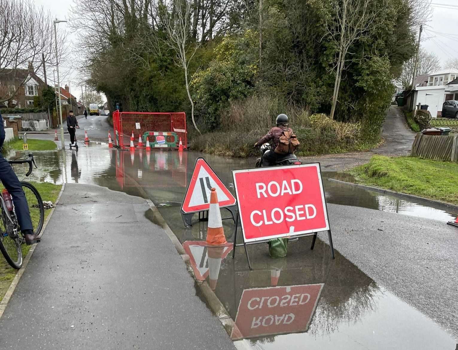 South East Water says the burst pipe has since been fixed. Picture: Davinia Gomes