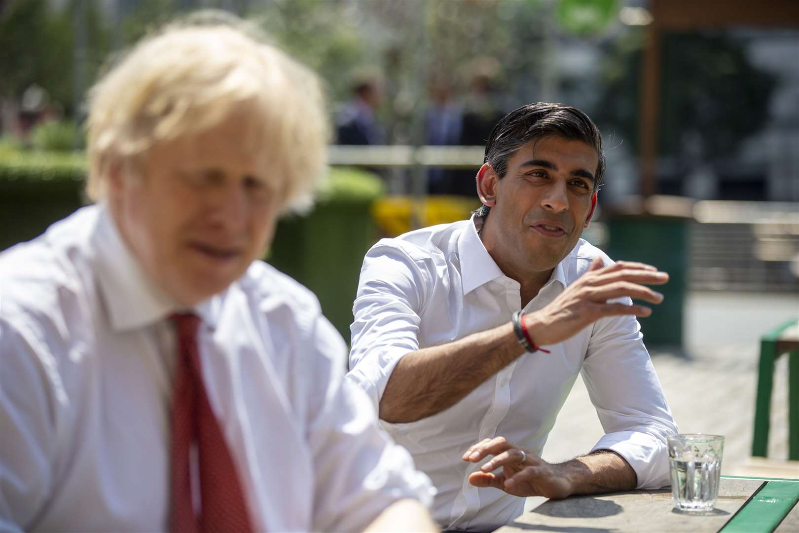 Prime Minister Boris Johnson (left) and Chancellor of the Exchequer Rishi Sunak (Heathcliff O’Malley/Daily Telegraph/PA)