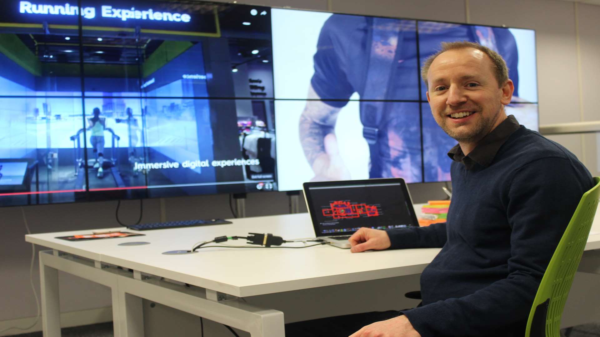 Recursive Media chief executive David Yates in the Park Mall office