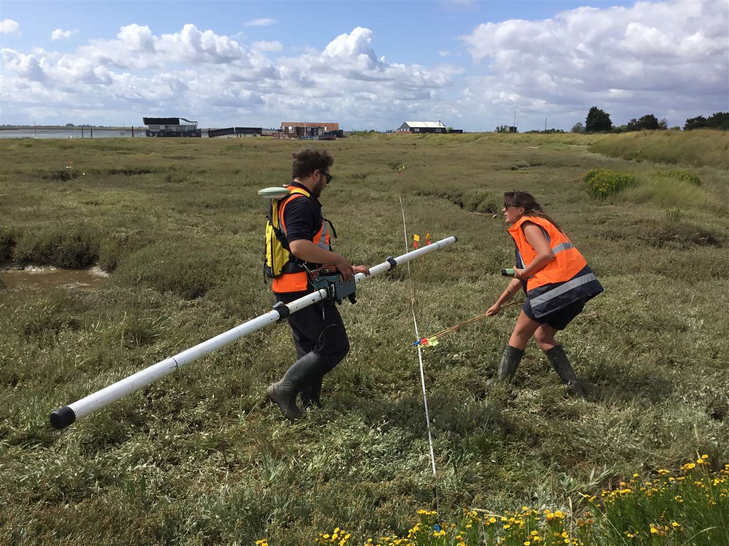 Archaeologists working previously at the site in Essex (Historic England/PA)