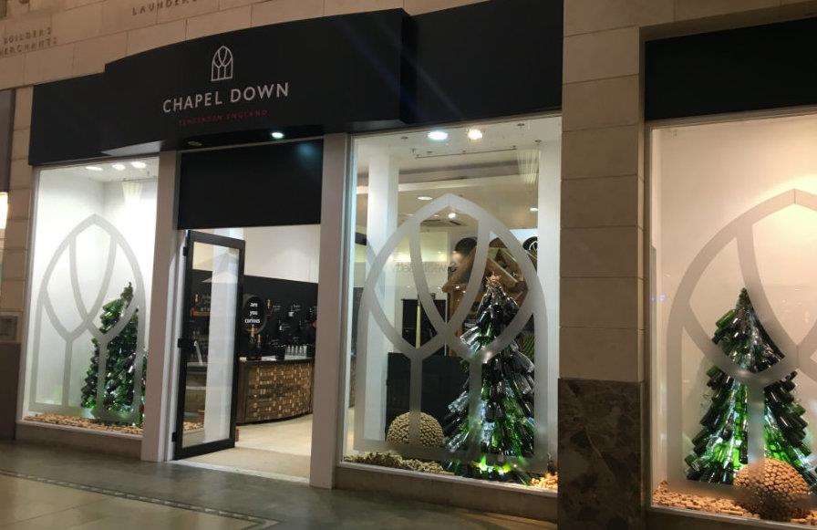 Chapel Down has opened its seasonal shop in Bluewater again