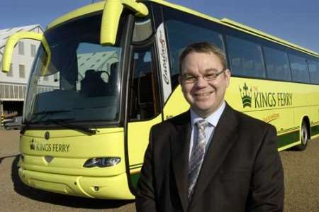 The Kings Ferry Travel Group's Steve O'Neill with one of the 10 new additions to his fleet