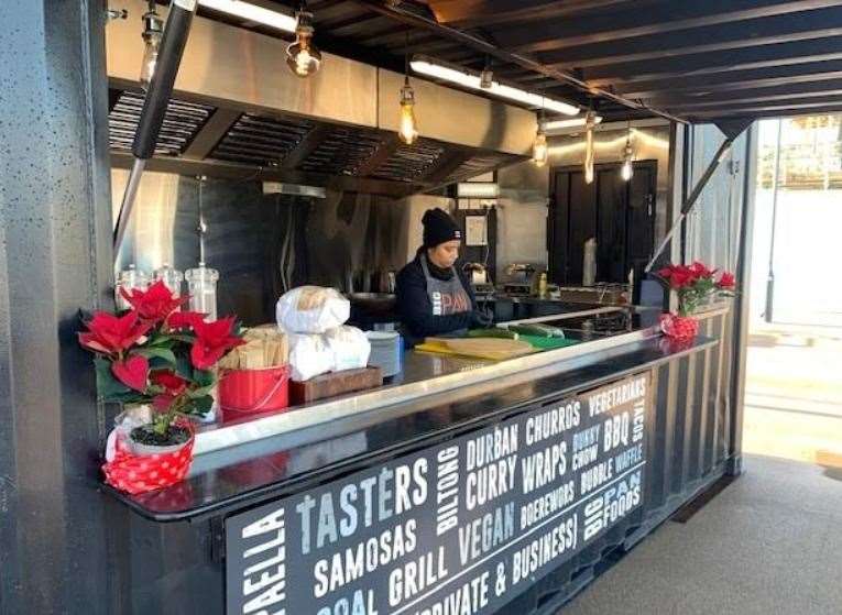 The outlet specialises in South African street food and hopes to prove a hit with locals. Picture: Port of Dover