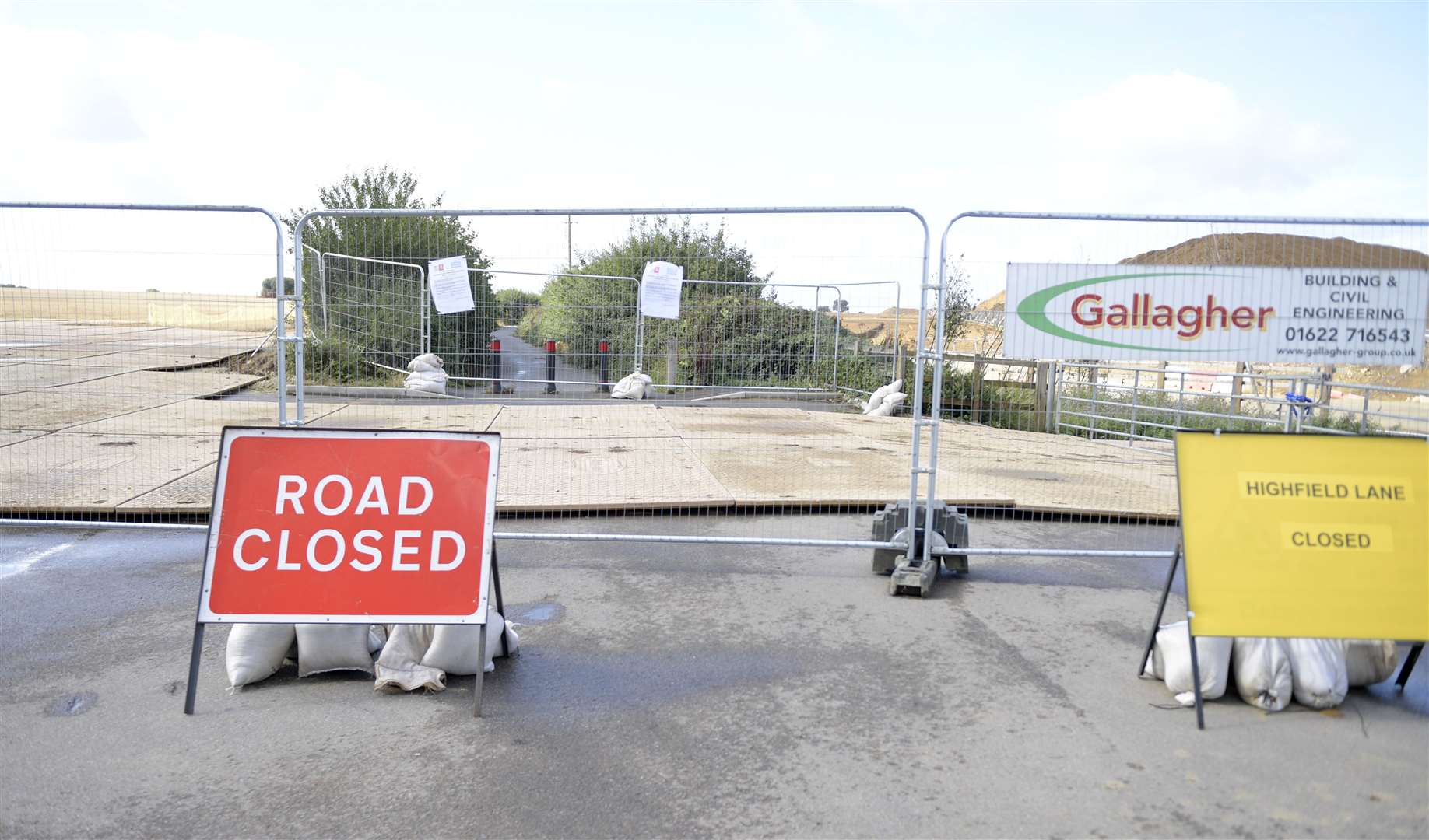 Work has already started on the site of post-Brexit lorry park in Ashford. Picture: Barry Goodwin