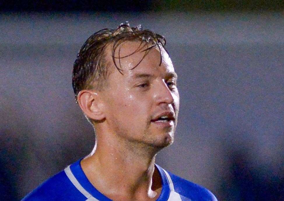 Kane Haysman - has scored in each of Herne Bay’s matches over the festive period. Picture: Stuart Watson