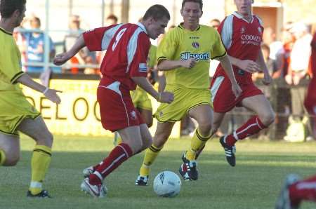 Action from Thursday's friendly between Welling and Charlton. Picture: GRANT FALVEY