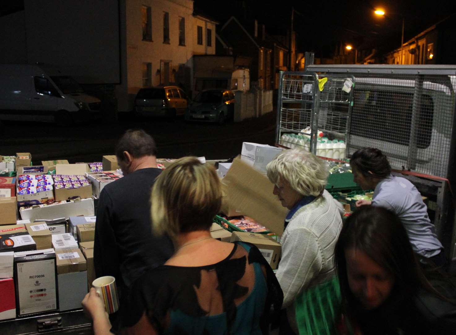 Unloading supplies at Castle Connections