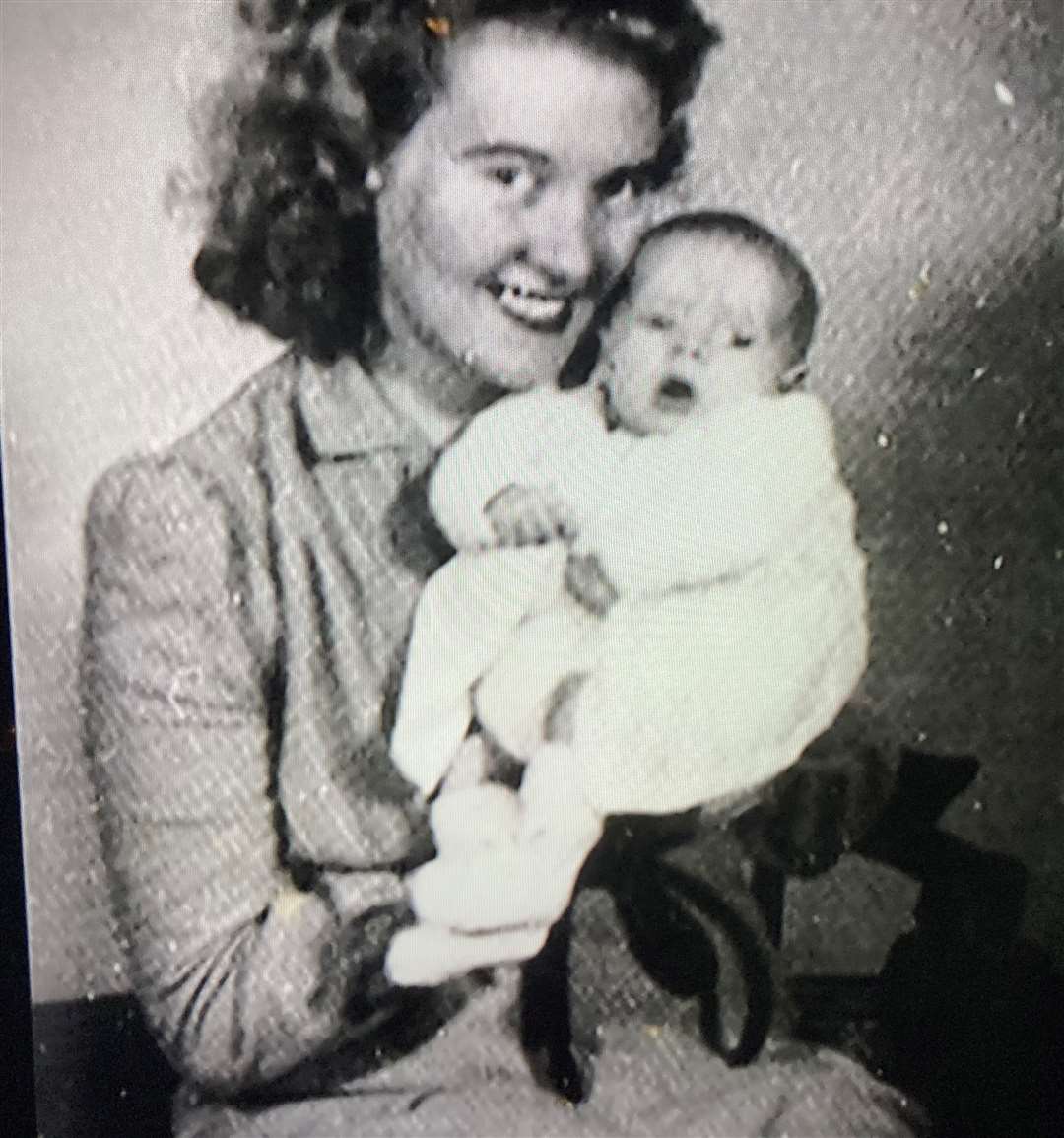 Michael Crawford as a baby with his mum Doris. Picture used in Channel 5 TV documentary