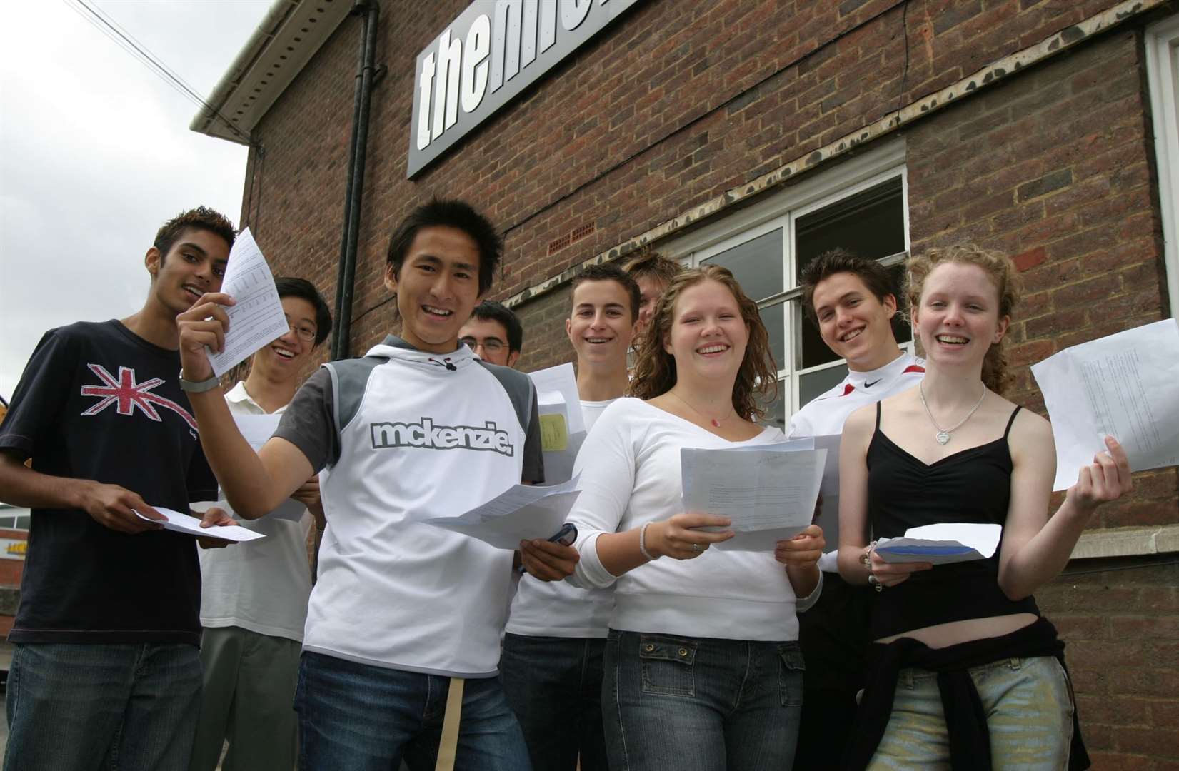 A proud moment for those at Dartford Grammar School on A-Level exam results day. Picture: Barry Goodwin.