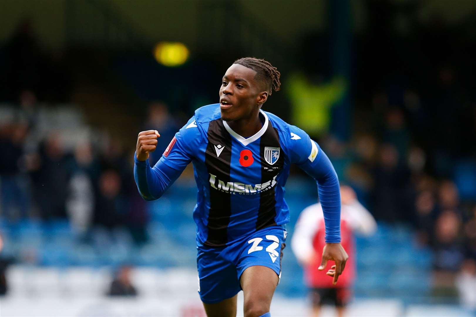 Gerald Sithole celebrates scoring Saturday's equaliser Picture: Andy Jones