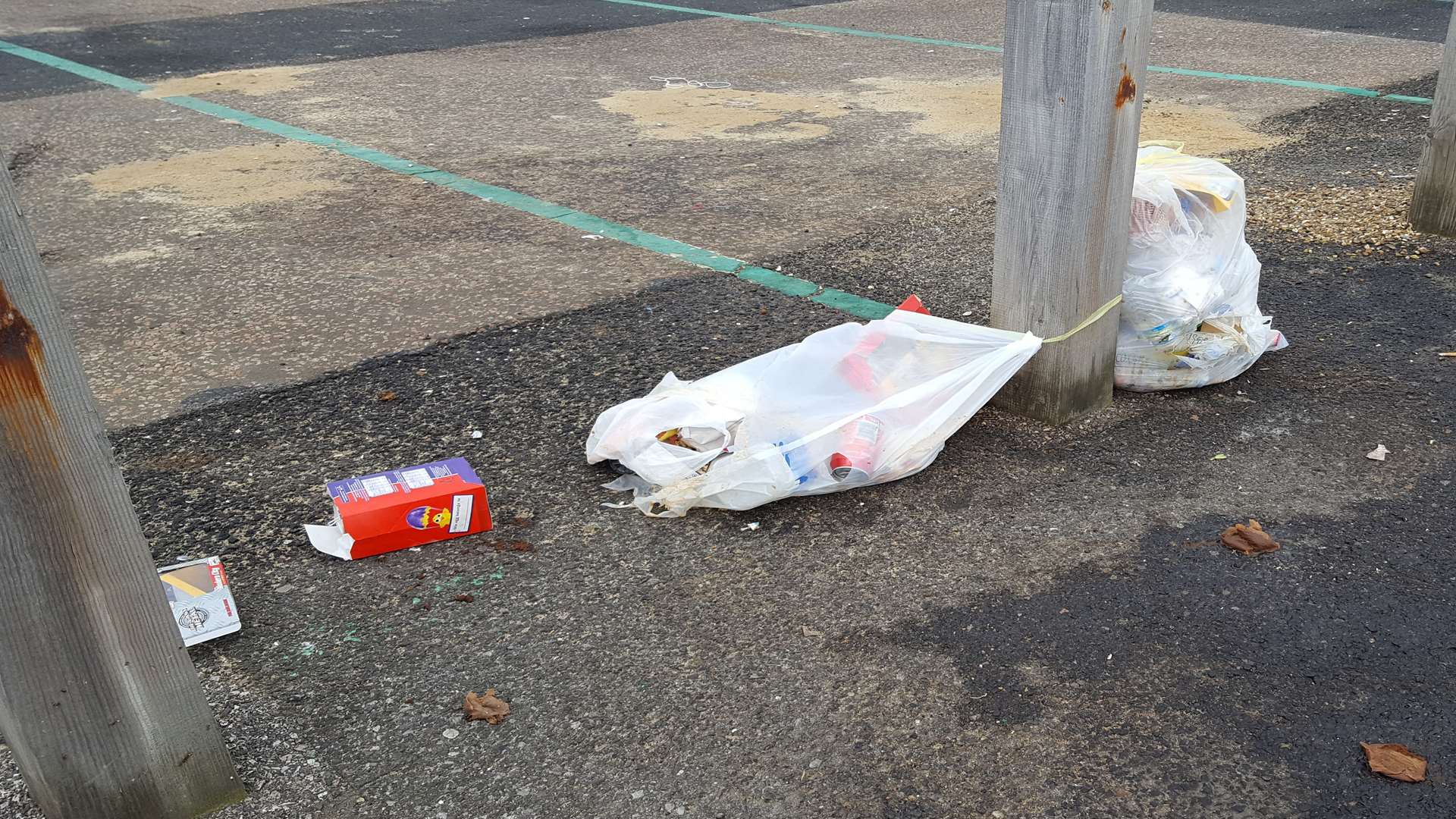 The mess left by travellers in Herne Bay's Neptune car park