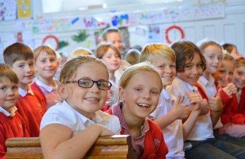 Local schoolchildren take part in Music@Malling Picture: Anna Read