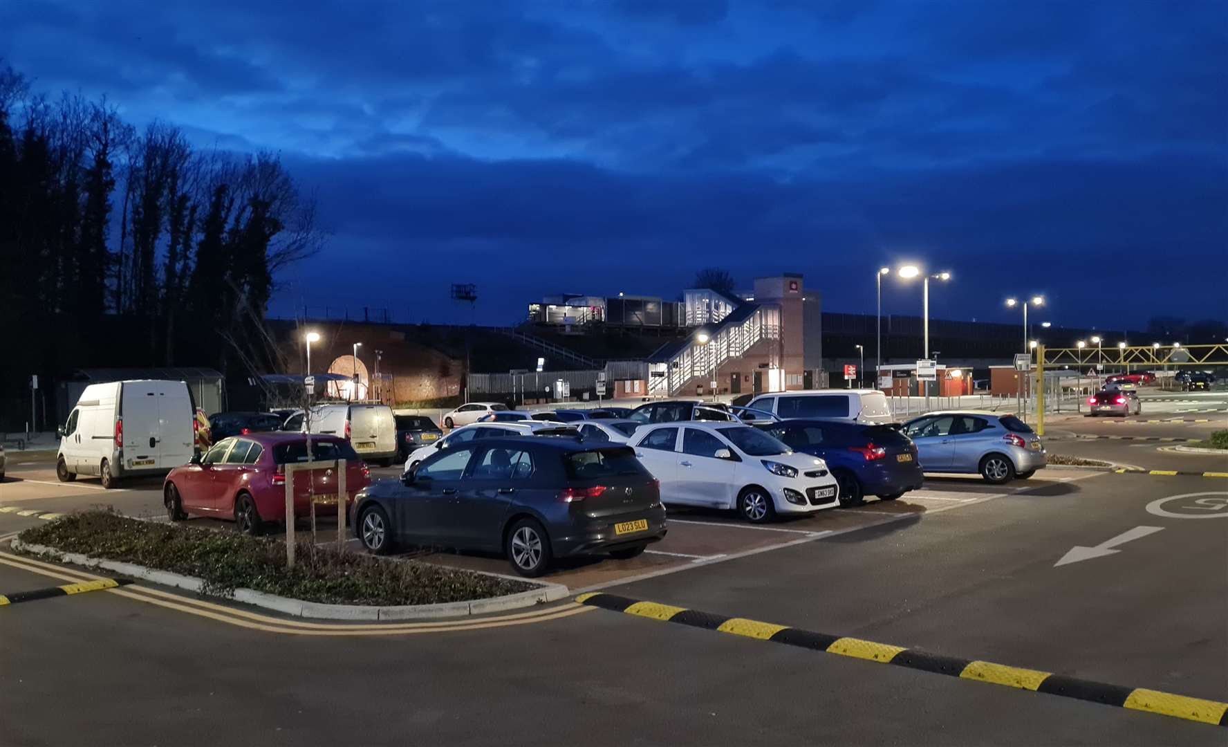 These parking spaces were taken this week at Thanet Parkway, despite a £5.10 daily charge being introduced