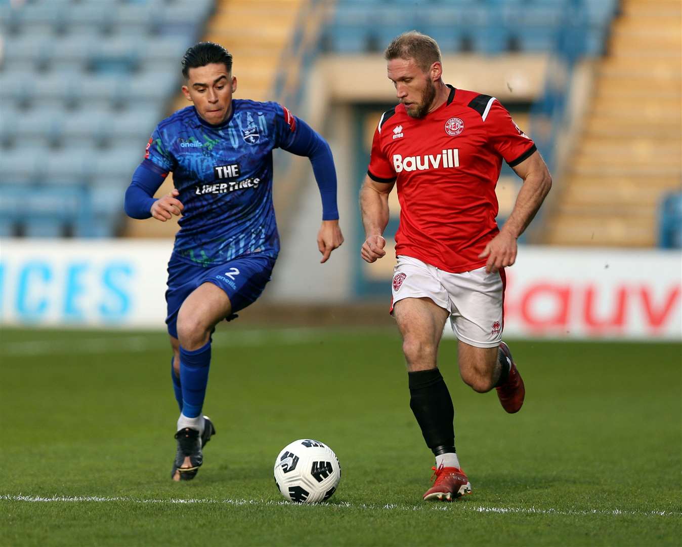 Matt Bodkin, right, in action for former club Chatham. Picture: PSP Images