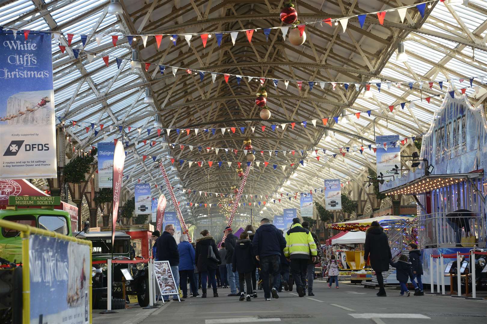 White Cliffs Christmas event at Dover Western Docks up and running