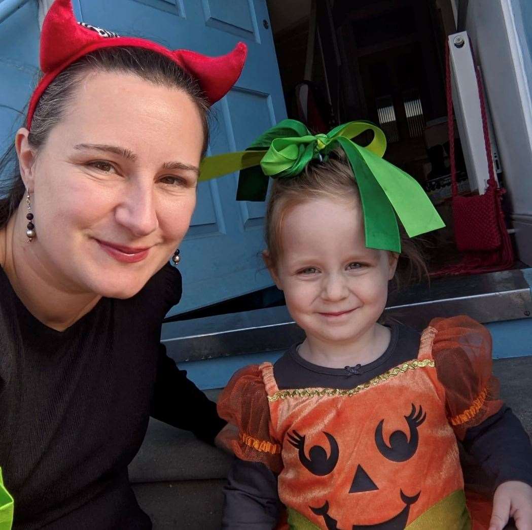 Liz Adnitt pictured with her youngest daughter Alyssia. Picture: Liz Adnitt