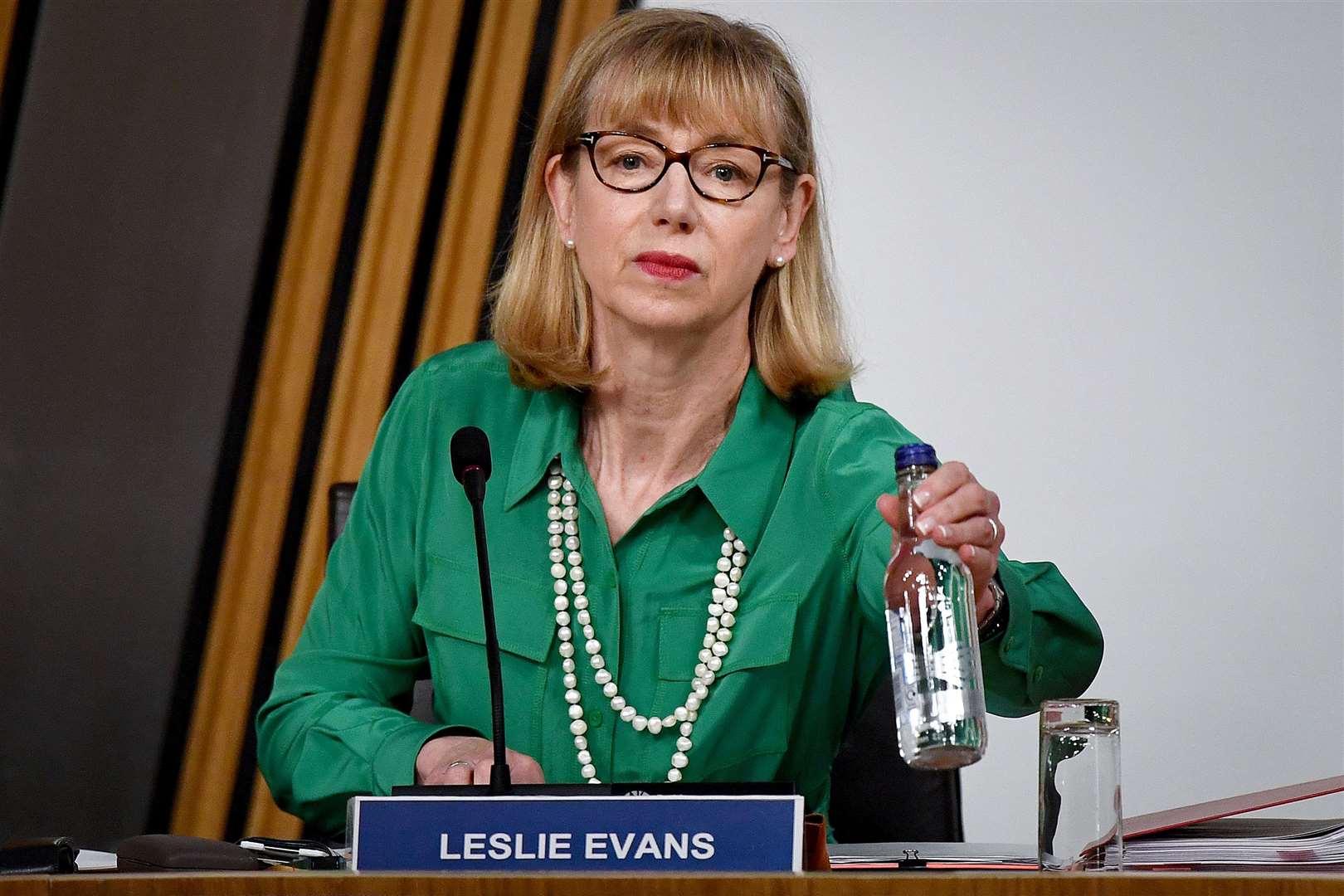 Permanent Secretary Leslie Evans giving evidence to the committee (Jeff J Mitchell/PA)