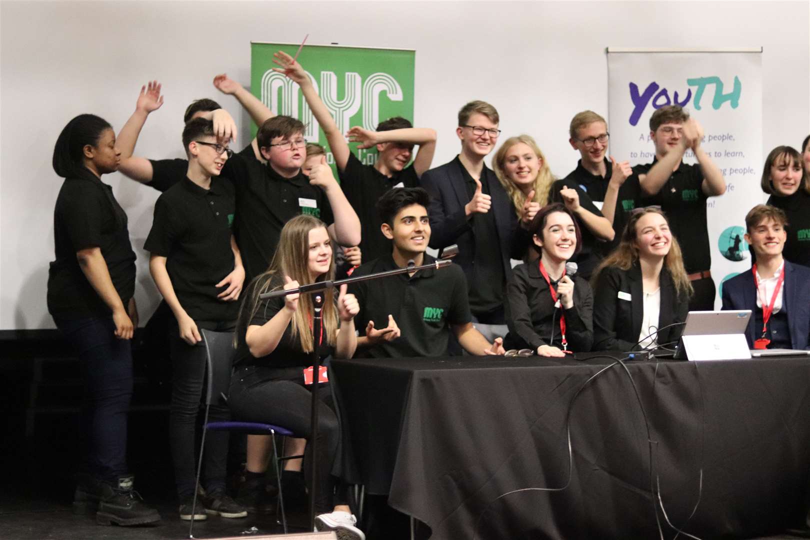 Medway Youth Council, finishing up the conference with a group picture