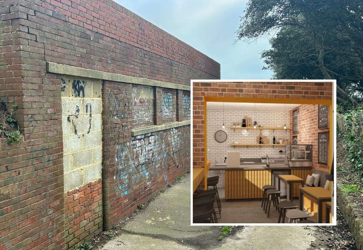 Plans emerge to transform derelict toilet block on The Leas in Folkestone into cafe