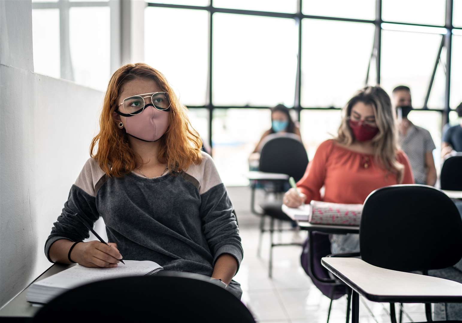 Schools are again asking pupils to wear face masks in classrooms and hallways unless they are exempt. Photo: Stock