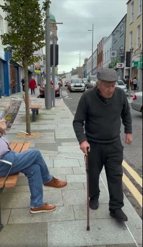 The advert shows a man walking alone (Charlie’s Bar/PA)