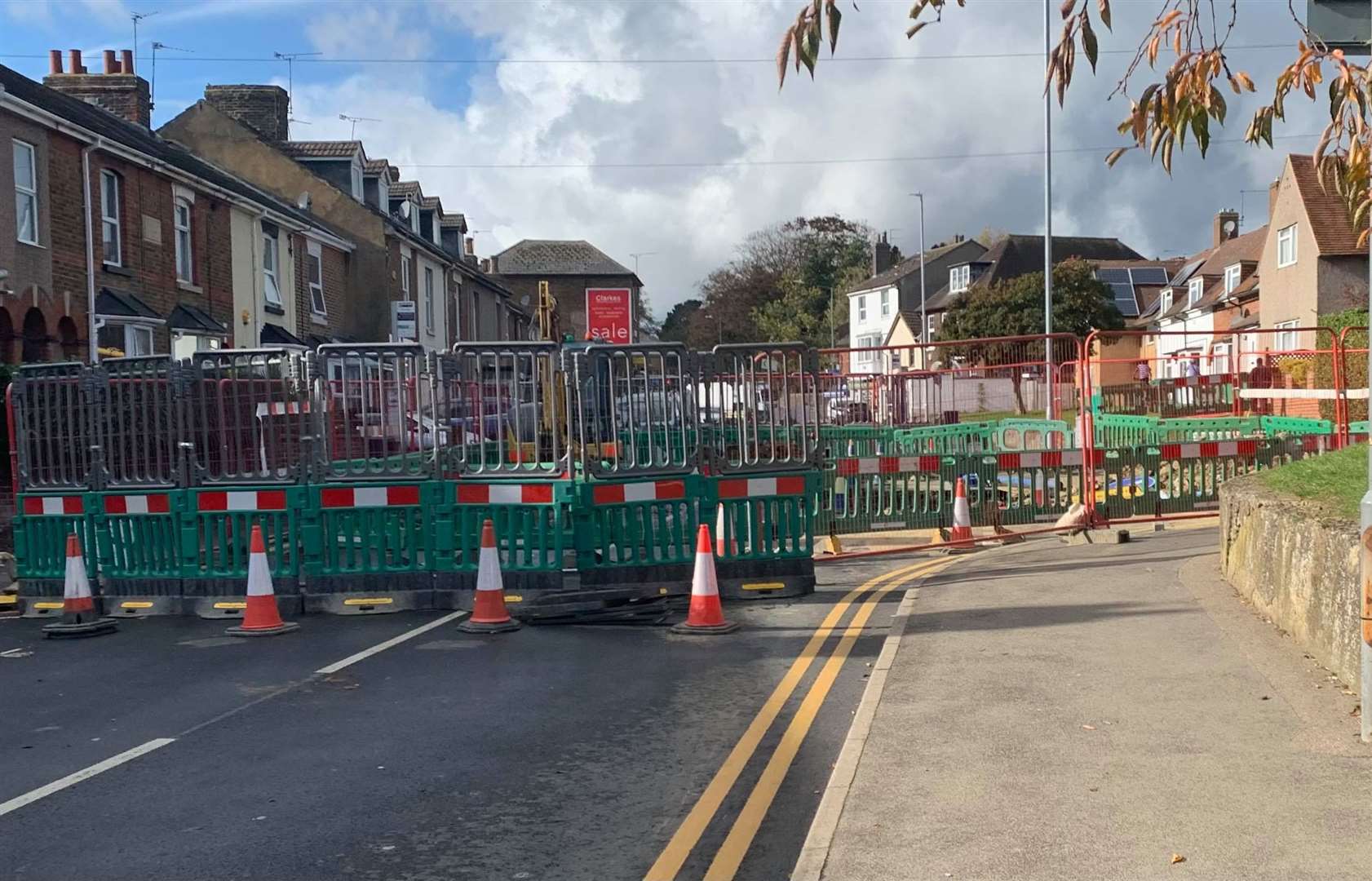 Shock as sinkhole closure of Tonbridge Road in Maidstone is