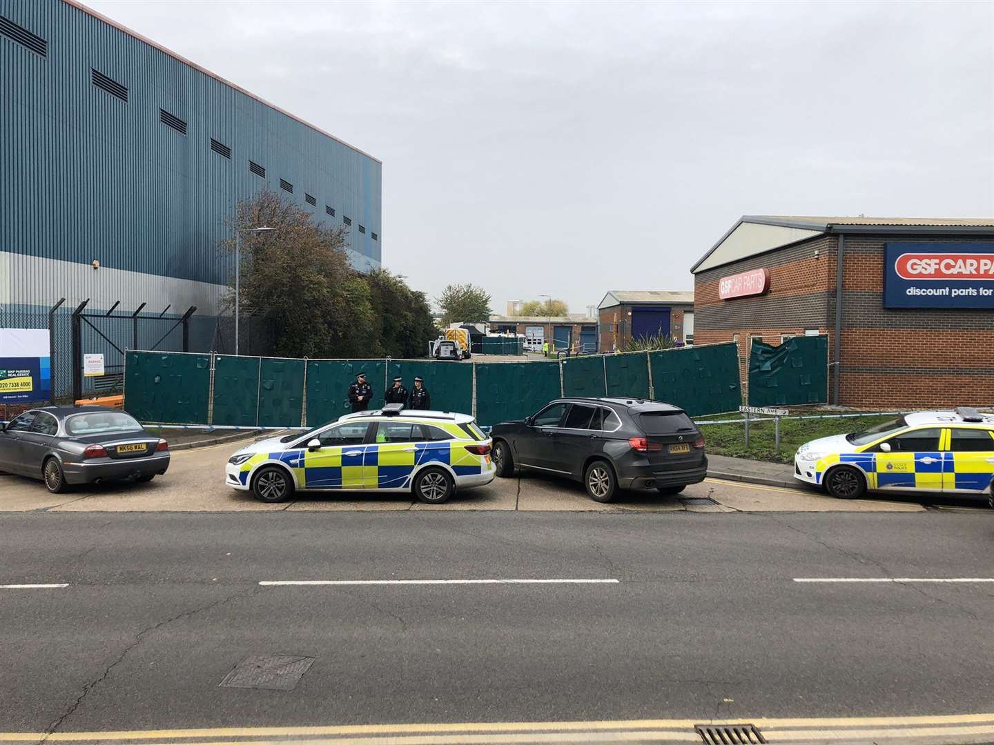 Police have found 39 bodies in a lorry at Thurrock. Picture: UKNIP