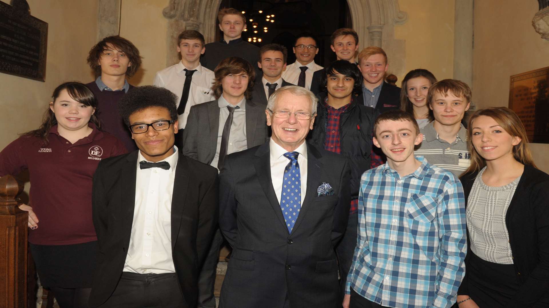 Cllr Mike O'Brien at the Duke of Edinburgh awards evening at Rochester Cathedral