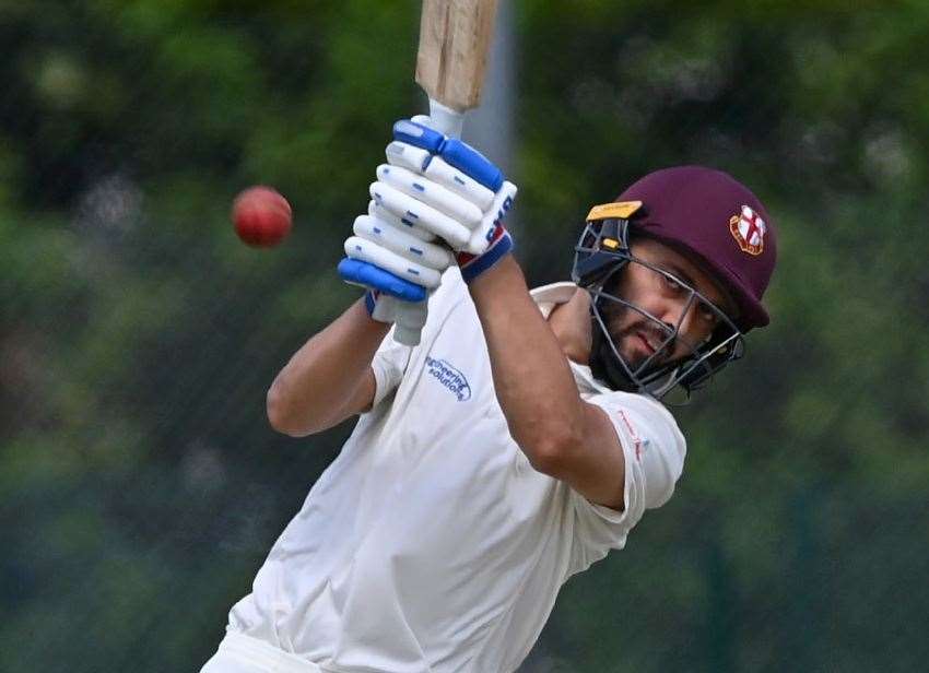 Aron Nijjar scored 65 runs for Minster in their win over Hayes Picture: Keith Gillard