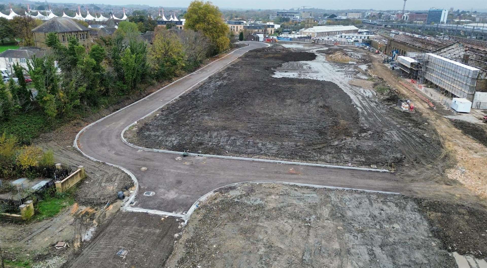 A new access road is being constructed on the site. Picture: Nicholas Cane