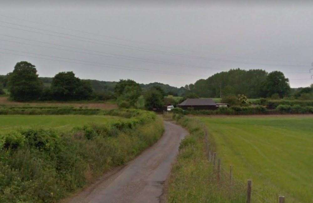 A man exposed himself to a woman in Bobbin Lodge Hill, Chartham, near Canterbury. Picture: Google