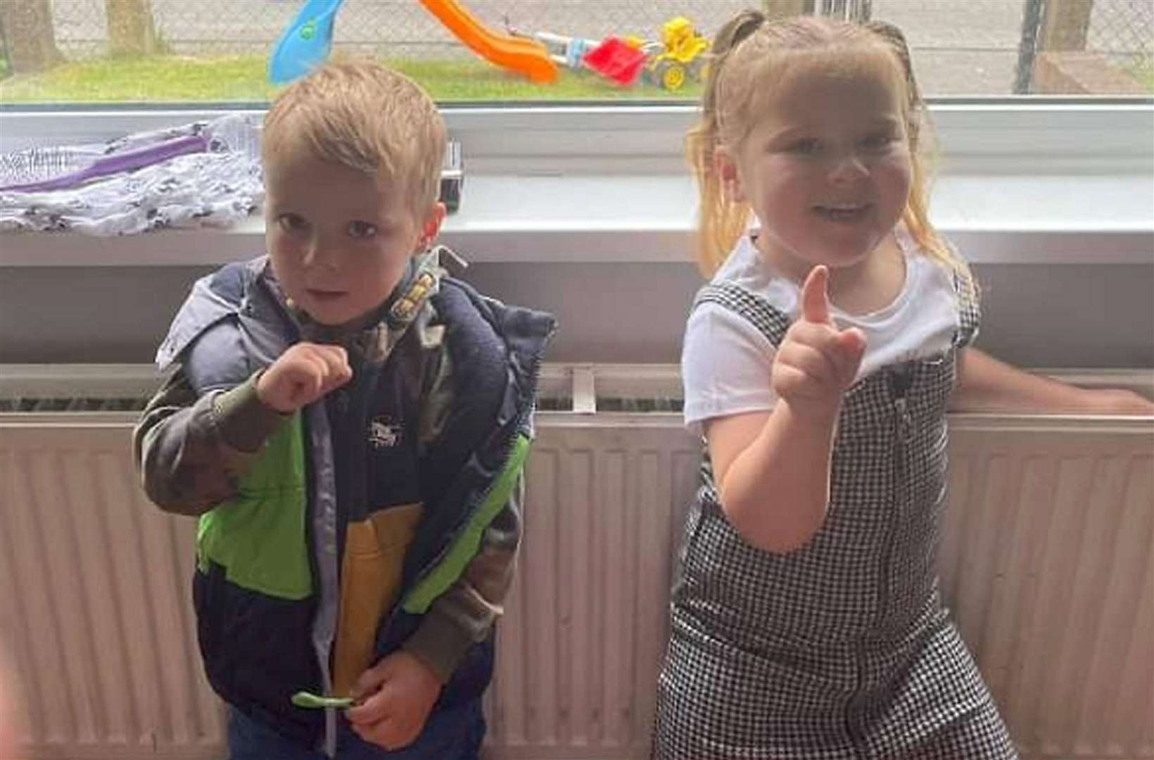 Three-year-old Jayden-Lee Lucas and his four-year-old sister, Gracie-Ann Wheaton, died after a crash on the M4 motorway near Newport (Family handout/PA)