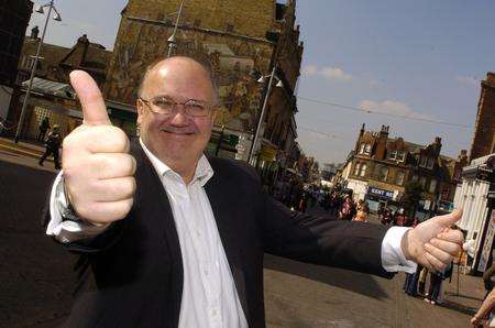 Dartford council leader Jeremy Kite in the town centre.