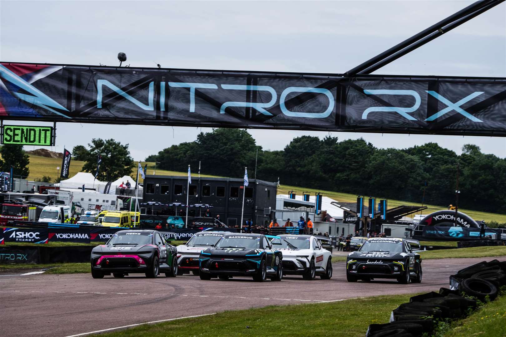 Lydden hosted the first Nitro Rallycross round outside America. Pictures: Nitro Rallycross