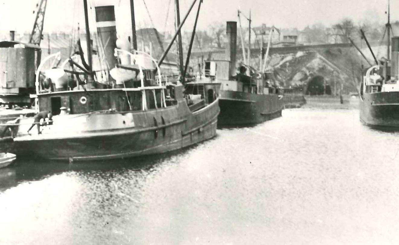 Steamers docked at Strood during the 1920s. Picture: Medway Archives