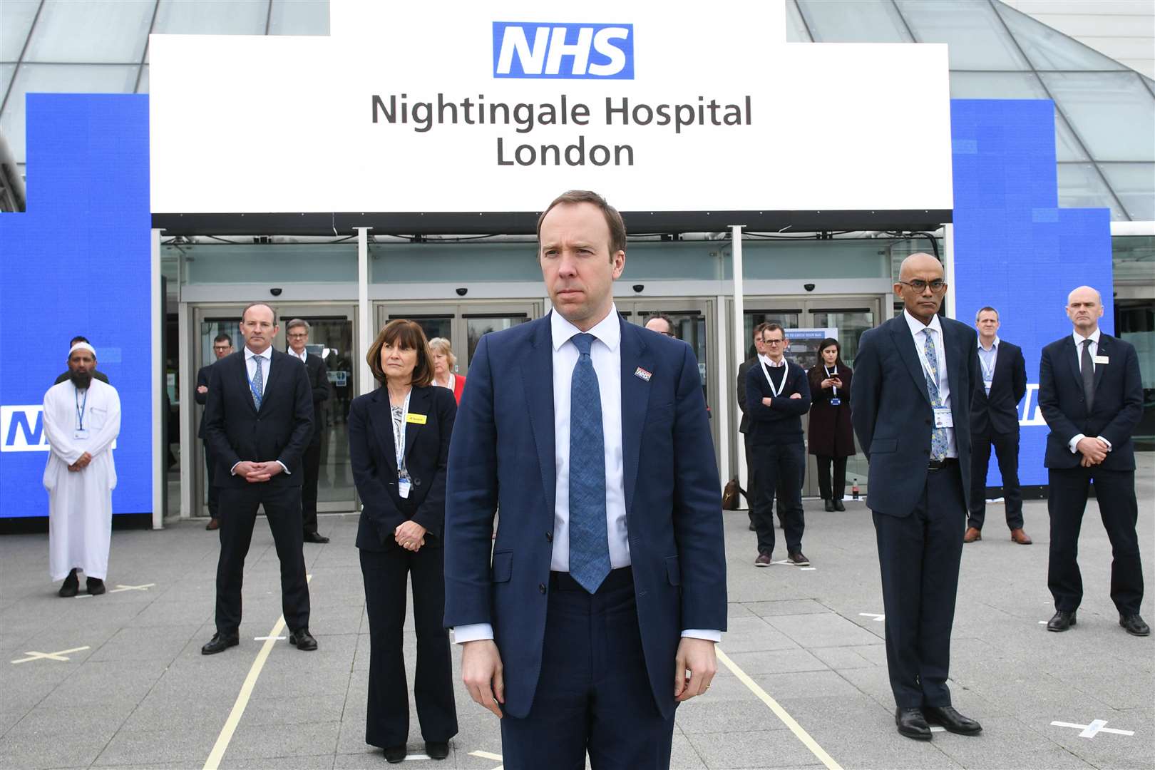 The opening of the NHS Nightingale Hospital at the ExCel centre in London on Friday (Stefan Rousseau/PA)