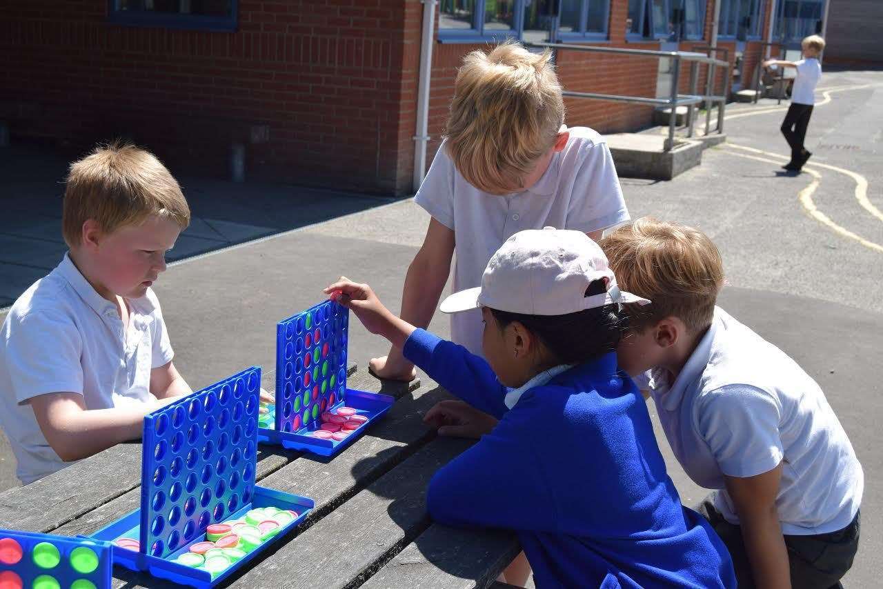 Children at Sandgate Primary enjoy the Craze Zone