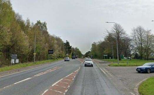 The fatal collision happened on the A2050 in Harbledown, Canterbury, at the junction with Faulkners Lane. Picture: Google