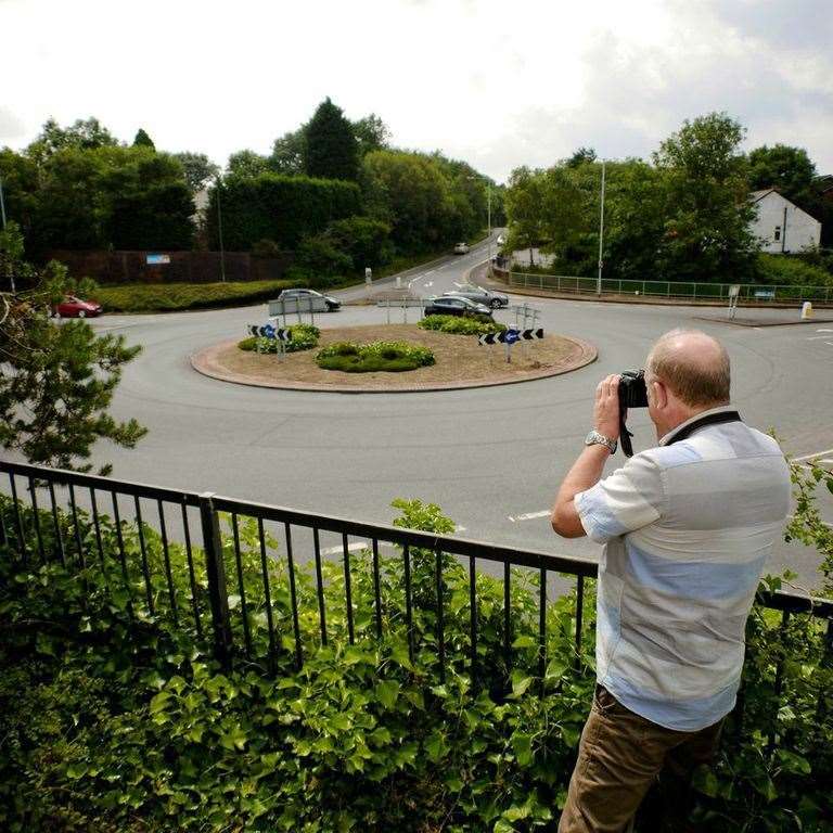 Kevin normally travels the country to take pictures of road islands