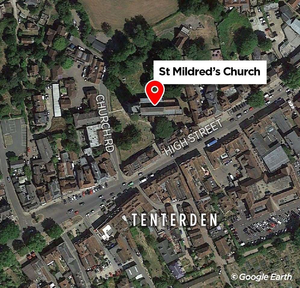 St Mildred's Church sits in Tenterden High Street