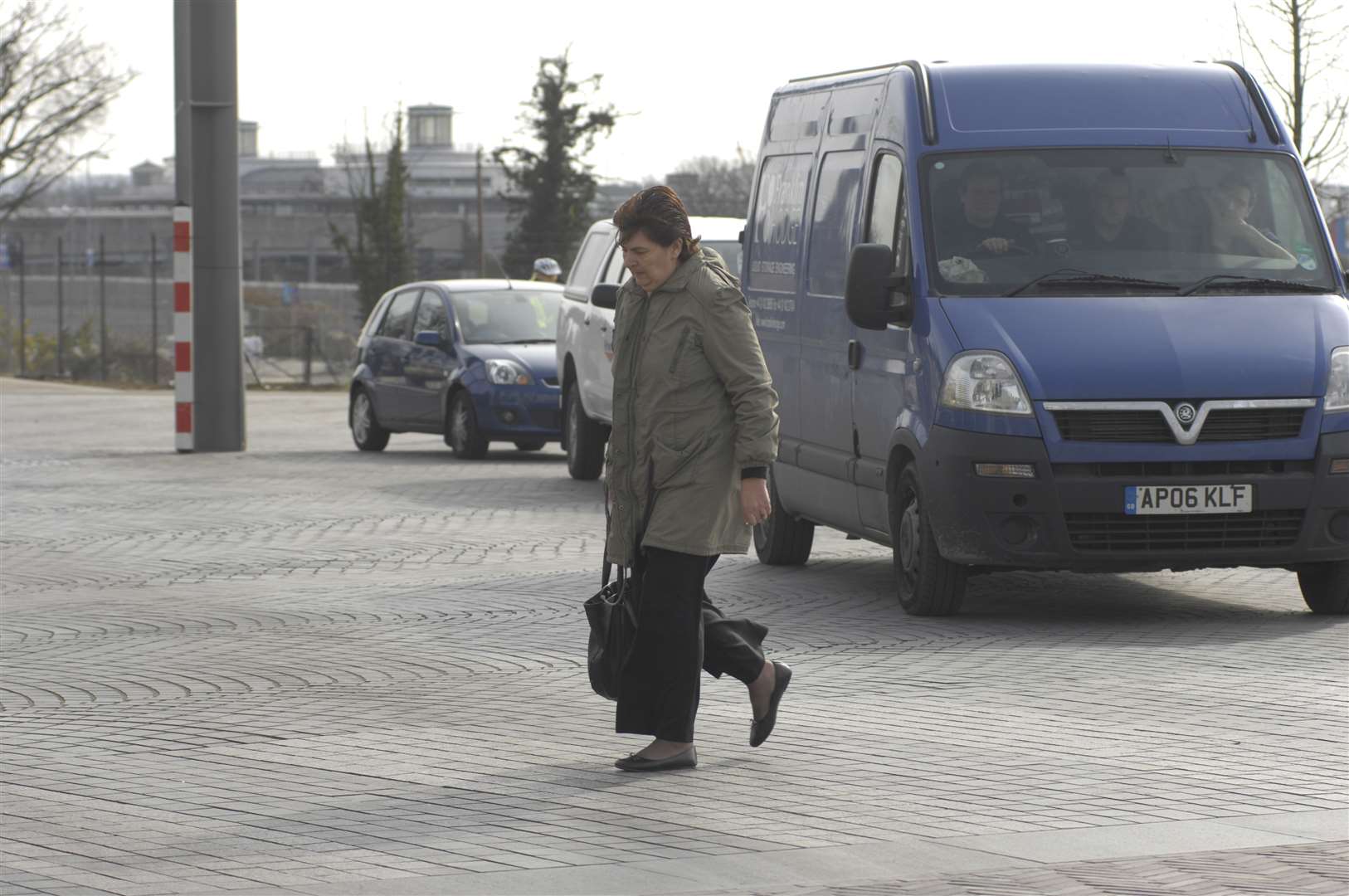 Long before the Elwick Place development was built, a shopper heads into the town centre from Elwick Road